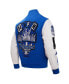 ფოტო #2 პროდუქტის Men's Royal Hampton Pirates Homecoming Varsity Full-Snap Jacket