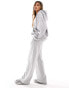 Фото #5 товара Kaiia contrast waistband drawstring wide leg joggers co-ord in light grey