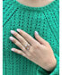 ფოტო #2 პროდუქტის Tri-Color (White, Yellow and Rose) Sterling Silver Dazzling Star Diamond Women Ring