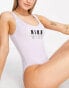 Фото #8 товара Nike Swimming Icon one piece logo swimsuit in lilac