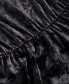 ფოტო #3 პროდუქტის Women's Crushed Velvet Midi Dress, Created for Macy's