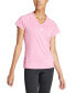 Фото #1 товара Women's Training Moisture-Wicking Logo V-Neck T-shirt