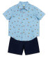 Фото #3 товара Костюм для малышей Little Me Комплект шорты на лодке Baby Boys