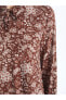 Фото #10 товара LCW Grace Bağlamalı Yaka Desenli Uzun Kollu Kadın Bluz