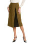 Фото #1 товара Piazza Sempione Wool-Blend Pencil Skirt Women's Green 40