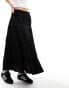 Фото #10 товара Reclaimed Vintage midi skirt with lace in black broderie