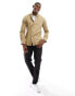 Фото #4 товара Polo Ralph Lauren icon logo slim fit stretch poplin shirt in tan