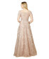 ფოტო #2 პროდუქტის Women's Long Sleeve Boat Neck Gown