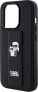 Karl Lagerfeld Karl Lagerfeld KLHCP13XGSAKCPK iPhone 13 Pro Max 6.7" czarny/black hardcase Gripstand Saffiano Karl&Choupette Pins