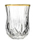 Фото #2 товара Opera Gold Collection 6 Piece Crystal Shot Glass with Gold Rim Set