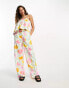 Фото #3 товара Object cami top co-ord in pink and yellow floral print