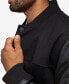 ფოტო #7 პროდუქტის Men's Wool Varsity with Grainy Polyurethane Sleeves Bomber Jacket