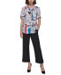 Фото #10 товара Women's Printed Bungee-Sleeve Button-Down Top