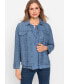 ფოტო #1 პროდუქტის Women's Cotton Blend Tweed Jacket