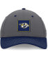 Фото #2 товара Men's Gray/Navy Nashville Predators 2024 Stanley Cup Playoffs Locker Room Adjustable Hat