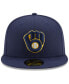 Фото #2 товара Milwaukee Brewers Authentic Collection 59FIFTY Fitted Cap