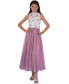 Фото #1 товара Big Girls Mock-Neck Tulle Maxi Dress