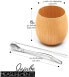 Фото #6 товара balibetov - All Natural Jujube Wood Yerba Mate Pumpkin Set (Matte Cup) Includes Bombilla Straw Stainless Steel and Cleaning Brushes (Brown)