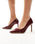 Фото #6 товара SEQWL pointed court shoes with stiletto heel in burgundy patent