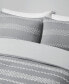 CLOSEOUT! Drew 3-Pc. Clipped Jacquard Duvet Cover Set, Full/Queen