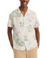Men's Tropical Print Short Sleeve Button-Front Camp Shirt
