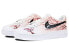 Фото #4 товара Кроссовки Nike Air Force 1 Low 7 С рисунками ручной работы Бело-розовые