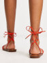 Фото #4 товара ALDO Seazen crotchet lace up sandals in bright orange