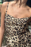 Animal print midi dress