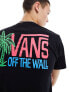 Фото #7 товара Vans palm lines back print t-shirt in black