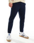 Another Influence linen mix tapered trousers in navy Синий, XS - фото #1