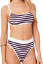 LSpace Women's Classic Bikini Top White/Strawberry/Midnight Blue S 283621