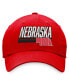 Men's Red Nebraska Huskers Slice Adjustable Hat