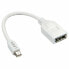 Фото #1 товара Адаптер Mini DisplayPort — DisplayPort LINDY 41021 Белый