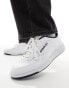 Reebok Club C 85 trainers in white with gum sole