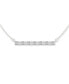 ფოტო #1 პროდუქტის Lab-Created Diamond Baguette & Round Bar Necklace (1/2 ct. t.w.) in Sterling Silver, 16" + 2" extender