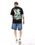 ONLY & SONS super oversized t-shirt with spirit back print in black