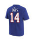 ფოტო #3 პროდუქტის Preschool Boys and Girls Stefon Diggs Royal Buffalo Bills Player Name and Number T-shirt