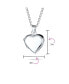 ფოტო #5 პროდუქტის Personalized Engrave Delicate Simple Plain Keepsake Flat Heart Shaped Photo Locket For Women Teens Holds Photos Pictures .925 Silver Necklace Pendant