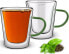 Lamart SZKLANKA LT 9118 300 ML VASO COLOR, 2 SZTUKI (TEA, LATTE, Z ZIELONYM UCHWYTEM)