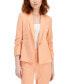 ფოტო #1 პროდუქტის Women's Ruched-Sleeve Single-Button Blazer