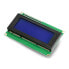 LCD display 4x20 characters blue + I2C LCM1602 converter