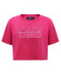 Фото #4 товара Women's Tampa Bay Lightning Triple Pink Cropped Boxy T-shirt