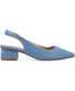 ფოტო #2 პროდუქტის Women's Sylvia Slingback Block Heel Flats