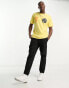 Element multi graphic back print t-shirt in marigold yellow