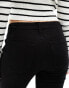 Bershka high waisted flared jeans in black