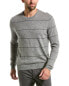 Фото #1 товара Sofiacashmere Striped Cashmere Crewneck Sweater Men's