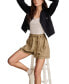 Women's Paperbag-Waist Cuffed Shorts