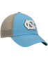 Фото #4 товара Men's Light Blue North Carolina Tar Heels Trawler Trucker Snapback Hat