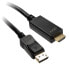 Фото #1 товара InLine DisplayPort zu HDMI Konverter Kabel, 4K/60Hz, schwarz - 5m