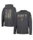 Фото #1 товара Men's Charcoal Navy Midshipmen Team OHT Military-Inspired Appreciation Hoodie Long Sleeve T-shirt